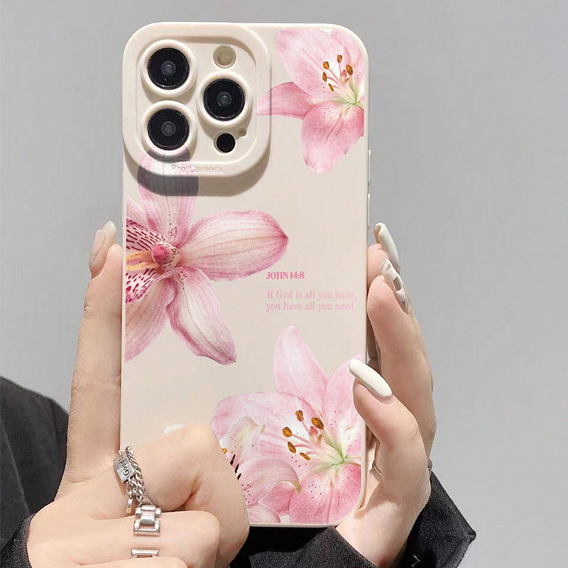 Blue Floral Painted Silicone I - Phone Cases Xr recension och pris