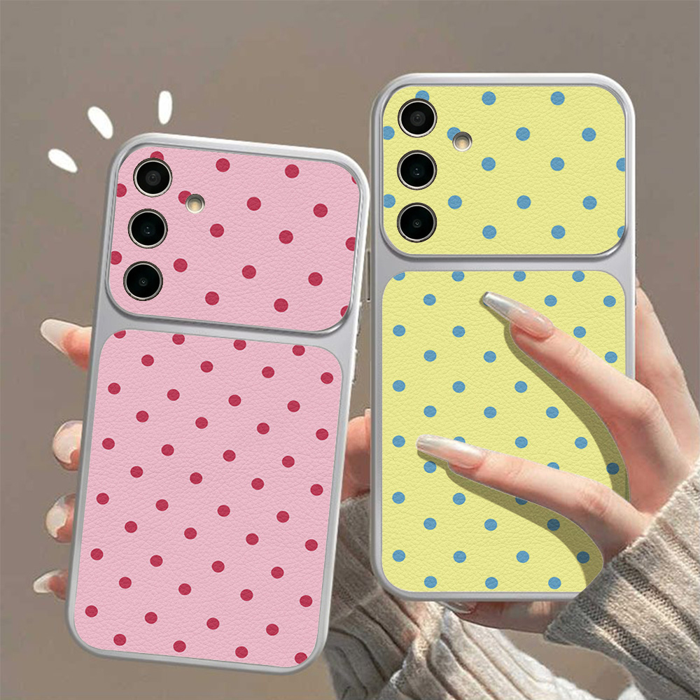 Candy Color Dots Lychee Phone  - Phone Cases Leather recension och pris