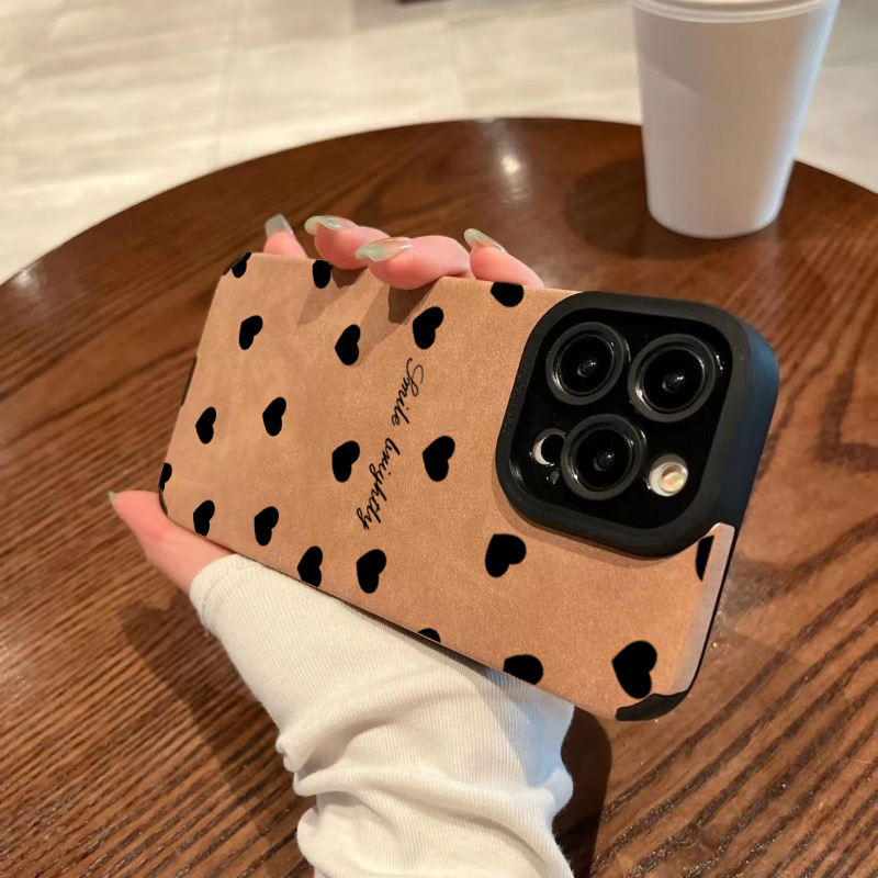 New Luxury Black Love Heart So - Phone Cases Leather recension och pris