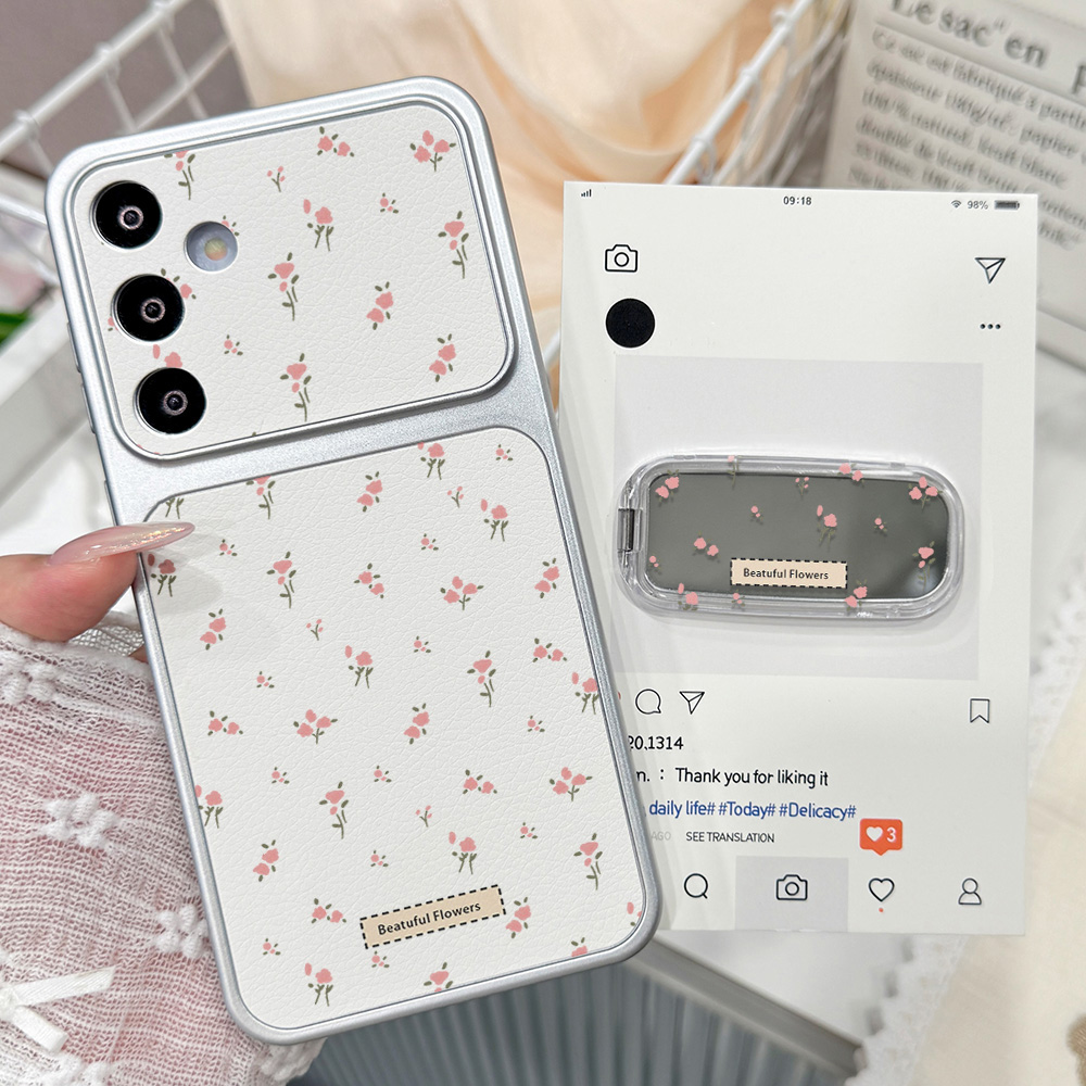 Cute Pink Floral Phone Case Fo - Phone Cases Leather recension och pris