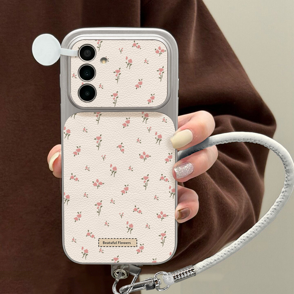 Cute Pink Floral Phone Case Fo - Phone Cases Leather recension och pris