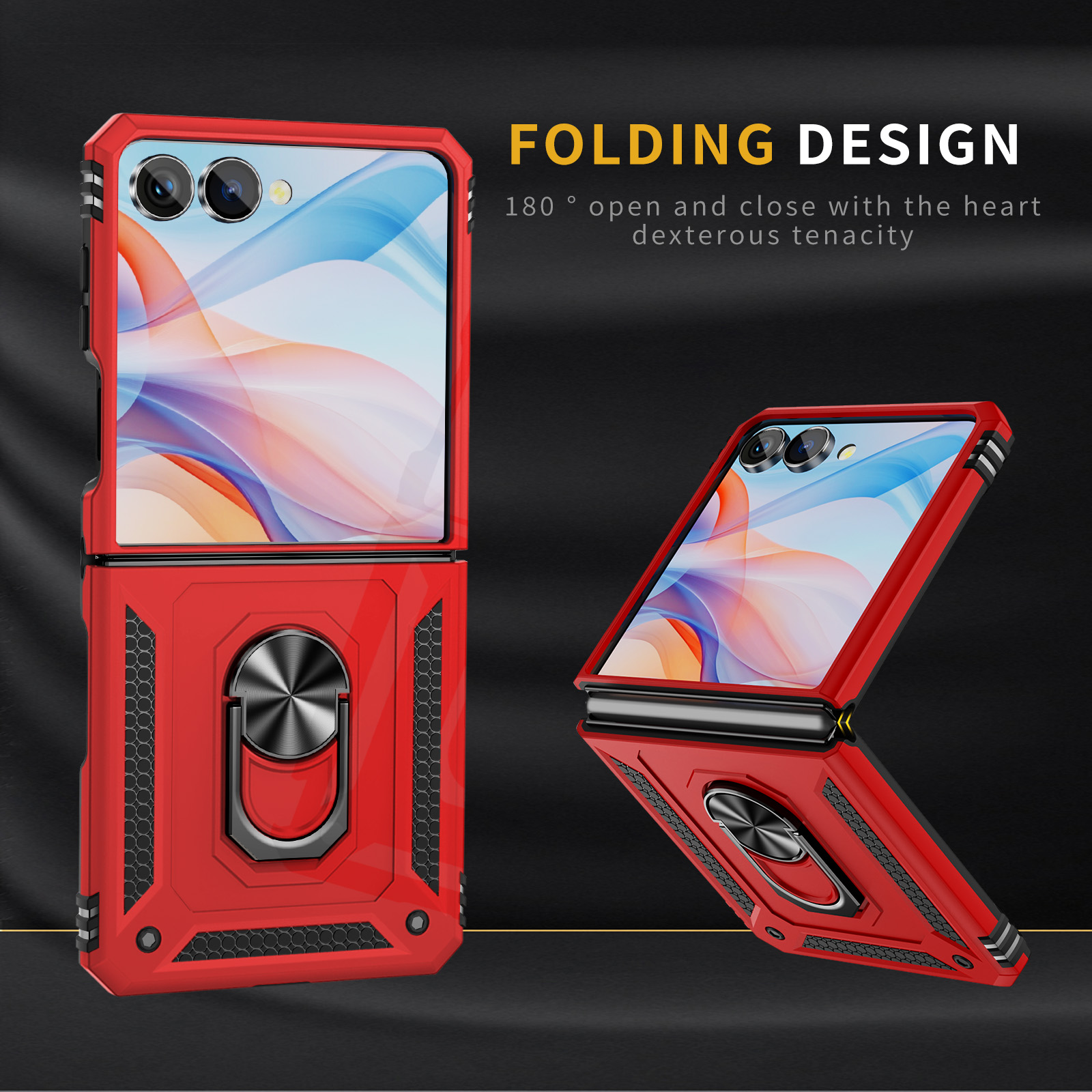 Military-grade Shockproof Phon - Ring Stand Case recension och pris