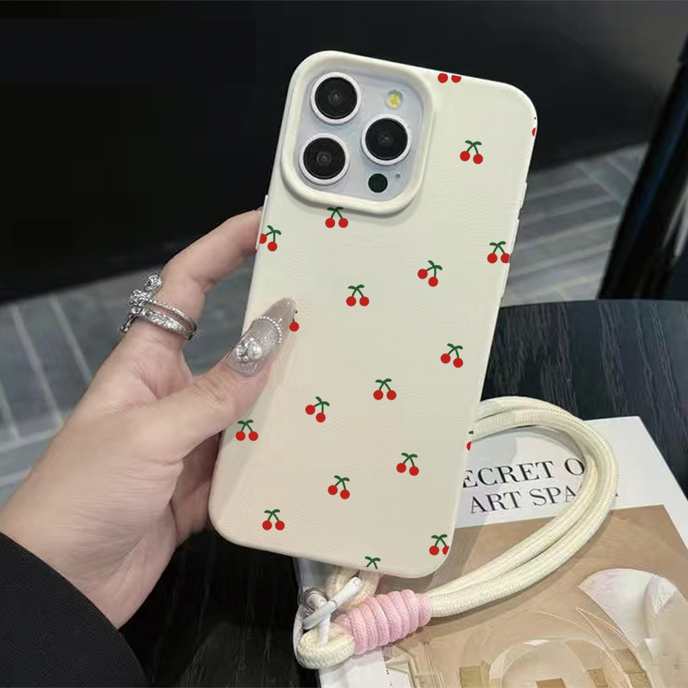 Little Cherry Strap Rope Phone - Phone Cases Leather recension och pris