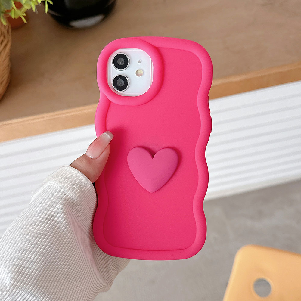 Cute 3D Love Heart Candy Wavy  - Phone Cases Motorola Edge 2025 recension och pris