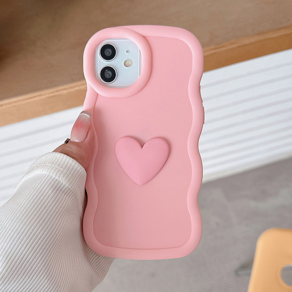 Cute 3D Love Heart Candy Wavy  - Phone Cases Motorola Edge 2025 recension och pris