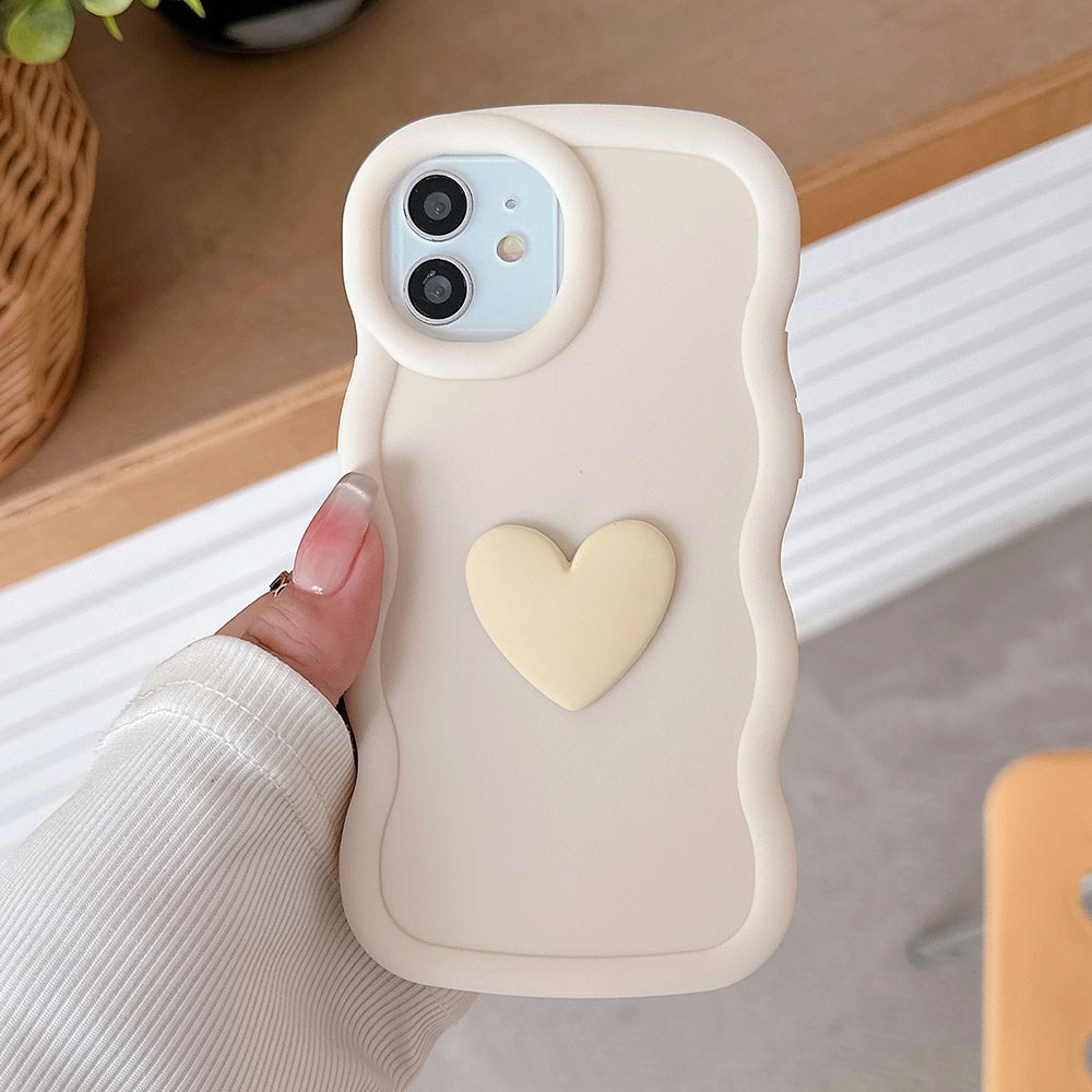 Cute 3D Love Heart Candy Wavy  - Phone Cases Motorola Edge 2025 recension och pris