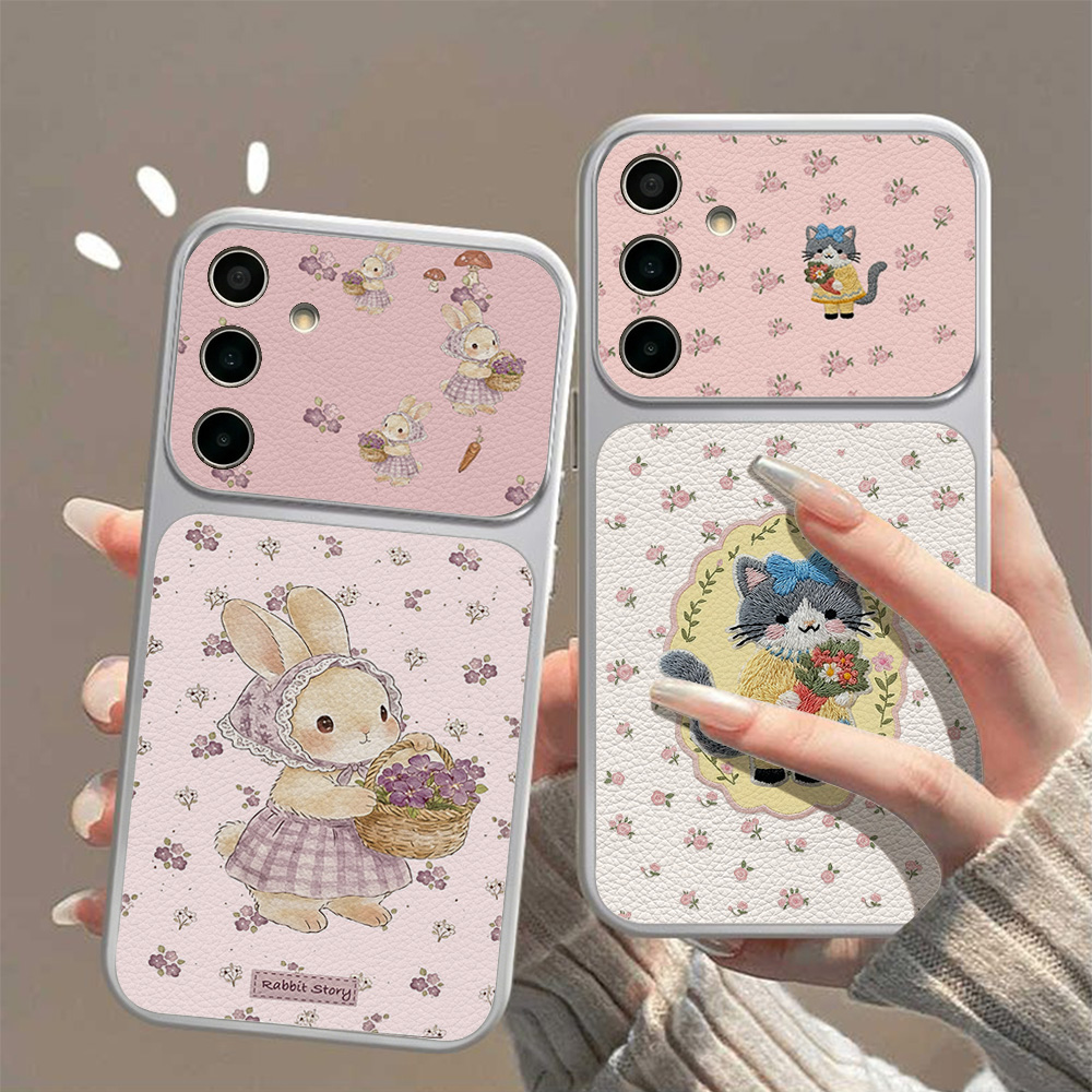 Cute Rabbit Leather Phone Case - Phone Cases Leather recension och pris