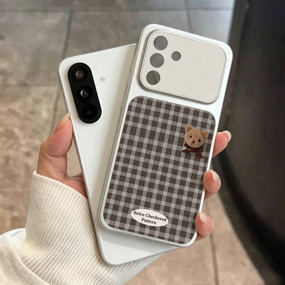 Cute Bear Phone Case For Samsu - Phone Cases Leather recension och pris