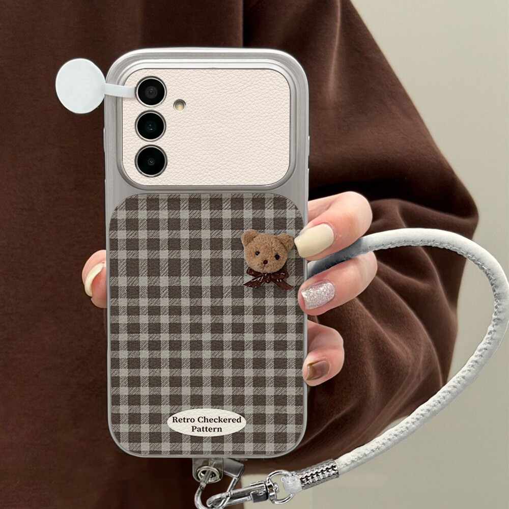 Cute Bear Phone Case For Samsu - Phone Cases Leather recension och pris