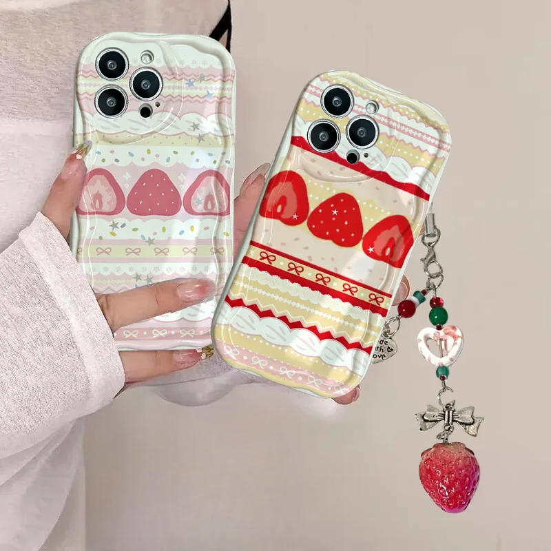 Cute Cake Lace Strawberry Frui - Phone Cases Motorola Edge 2025 recension och pris
