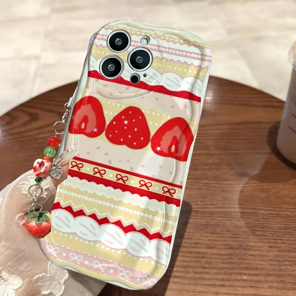 Cute Cake Lace Strawberry Frui - Phone Cases Motorola Edge 2025 recension och pris