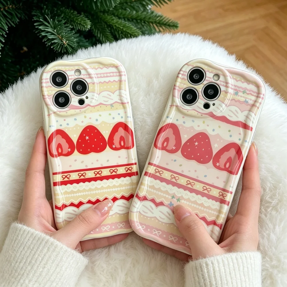 Cute Cake Lace Strawberry Frui - Phone Cases Motorola Edge 2025 recension och pris