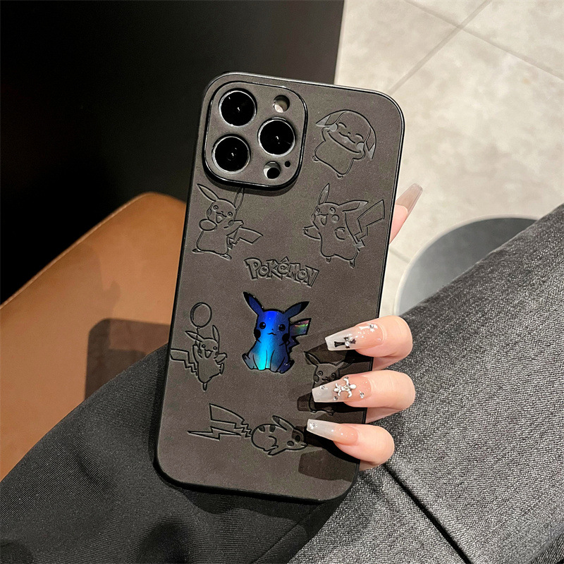 Cartoon Pikachu Faux Leather L - Phone Cases Leather recension och pris