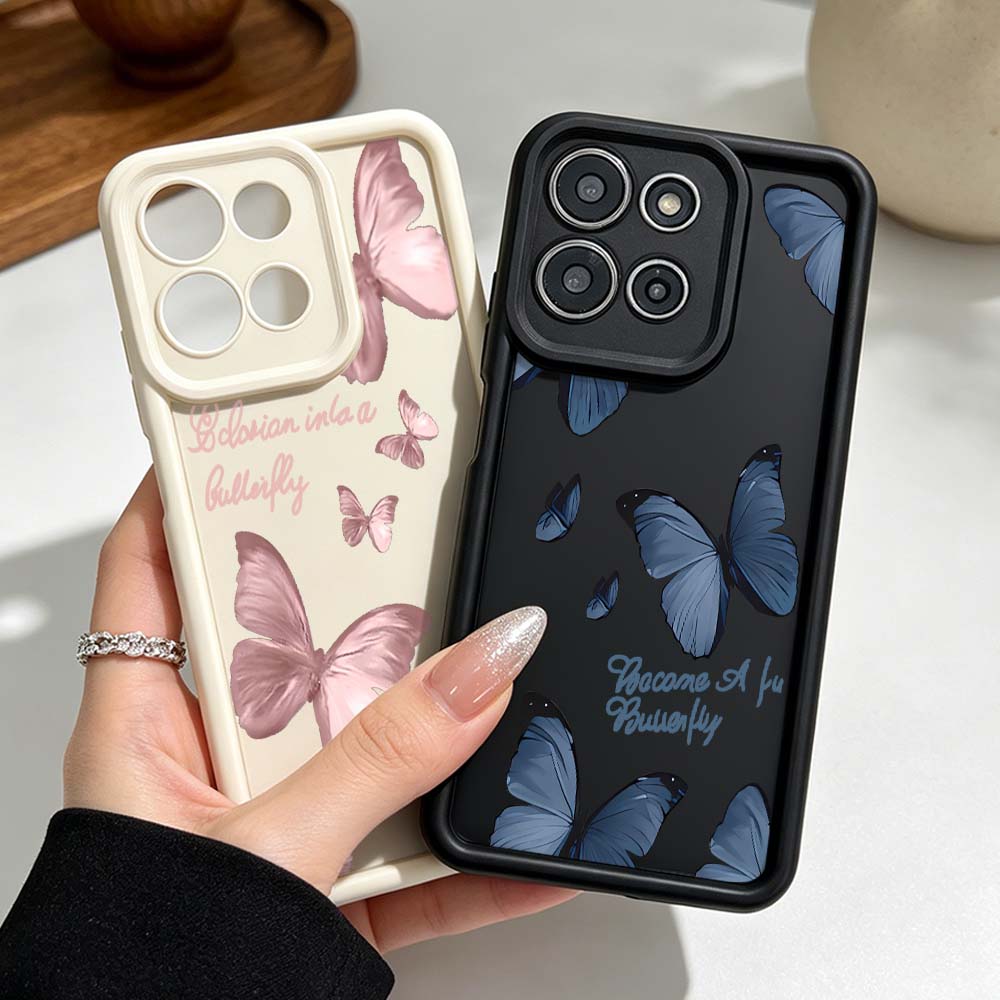 Retro Butterfly pattern Cover  - Phone Cases Motorola Edge 2025 recension och pris