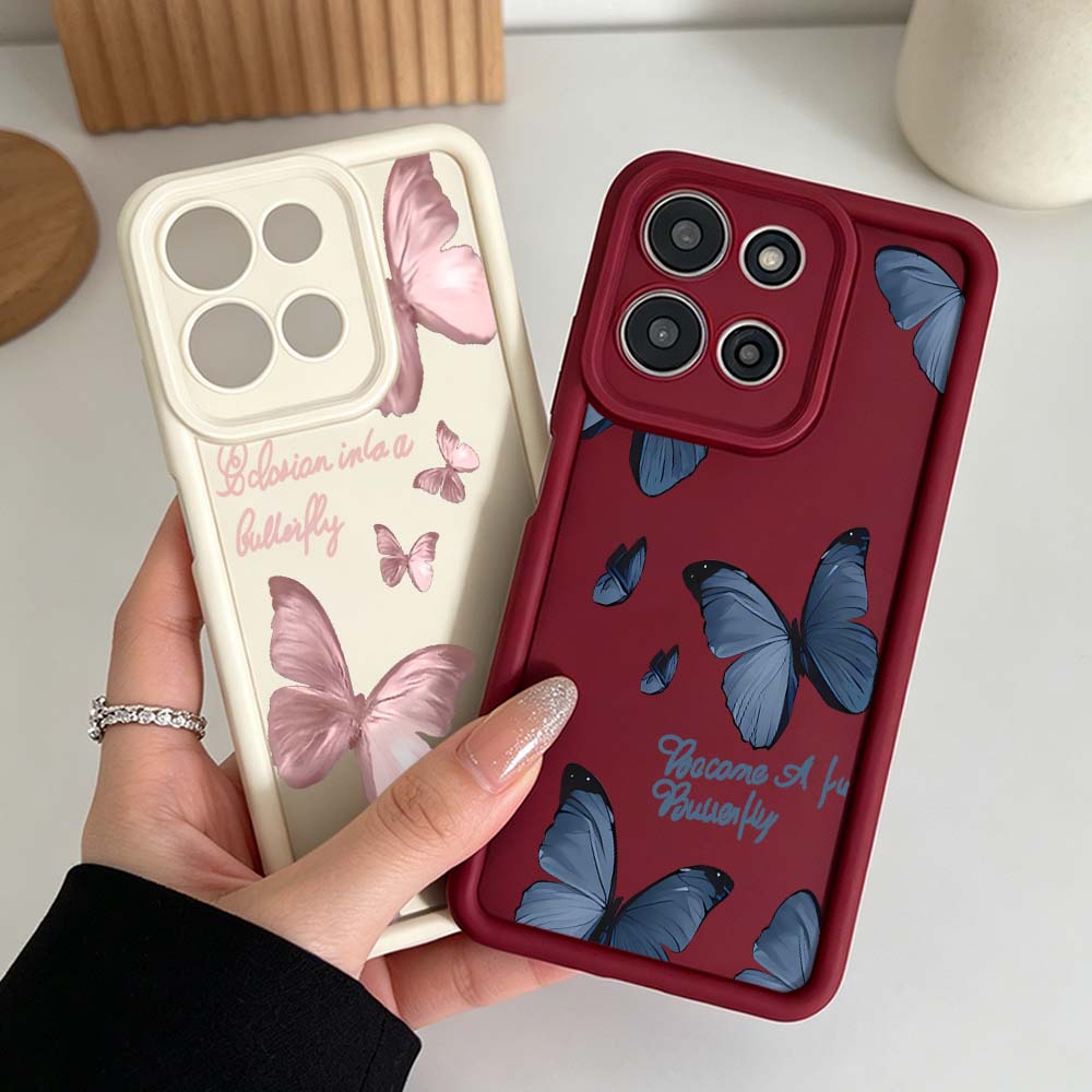 Retro Butterfly pattern Cover  - Phone Cases Motorola Edge 2025 recension och pris
