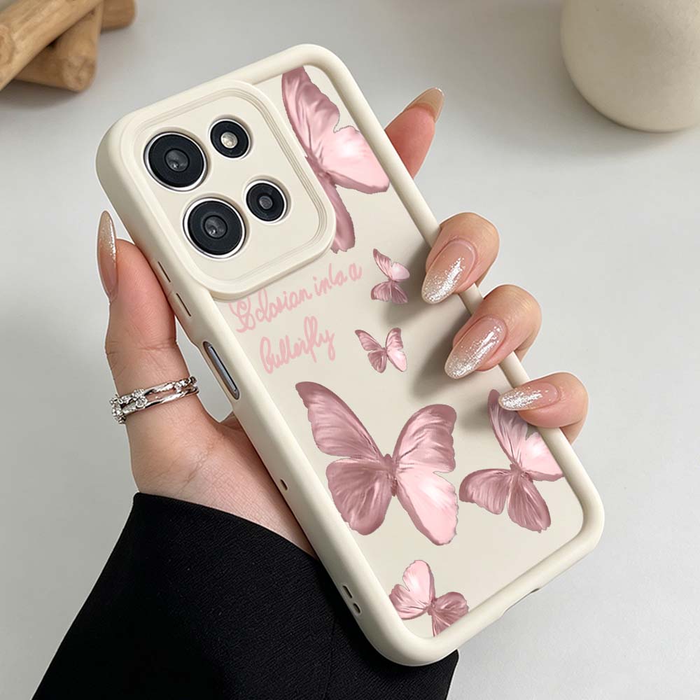 Retro Butterfly pattern Cover  - Phone Cases Motorola Edge 2025 recension och pris