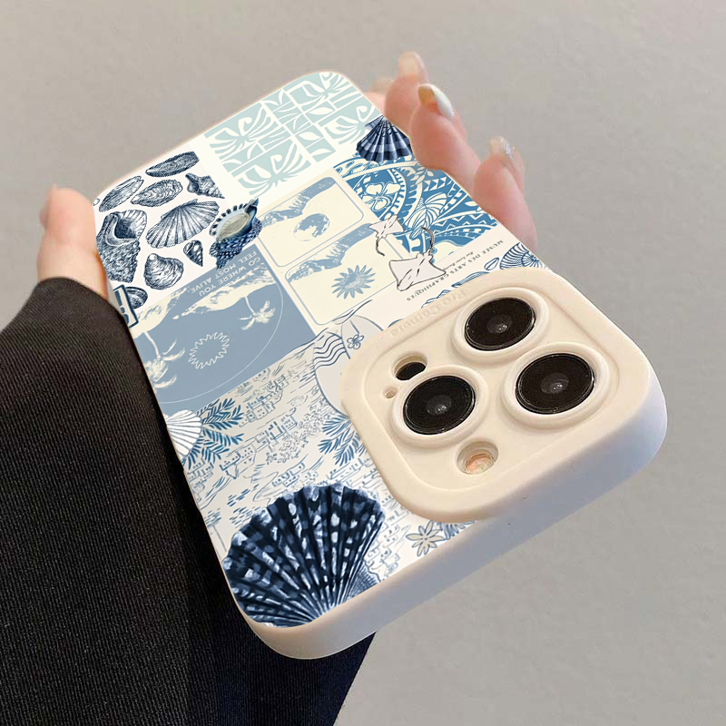 Ocean Creative Coastal Seashel - Phone Cases Blue recension och pris
