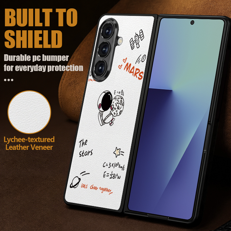 Cartoon Astronaut Printed PU L - Phone Cases Leather recension och pris