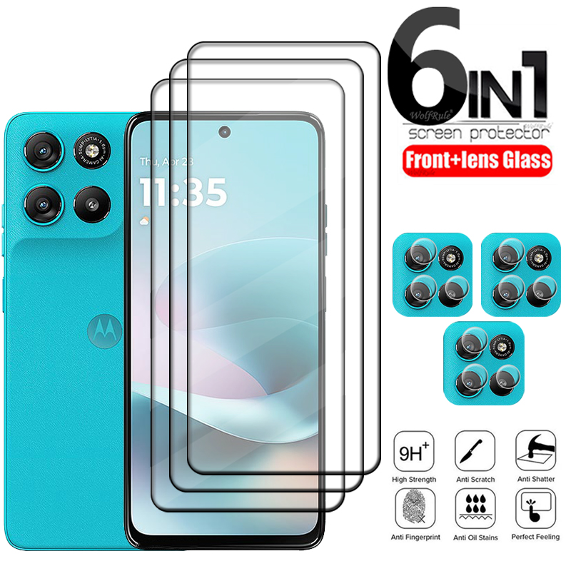 6-in-1 For Moto G67 Glass For  - Phone Cases Moto G recension och pris