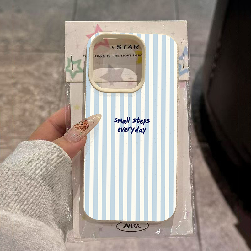Blue English Blue White Stripe - Phone Cases Blue recension och pris