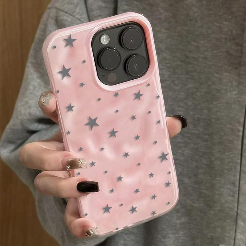 Minimalist Gray-Blue Star Wave - Phone Cases Blue recension och pris